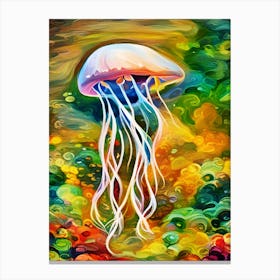 Jellyfish in Motion Canvas Print
