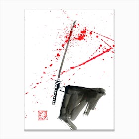 Bloody Katana Canvas Print