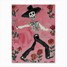 Day Of The Dead Skeleton 9 Canvas Print