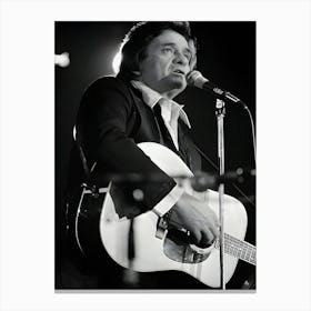 Singer Johnny Cash Canvas Print