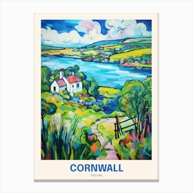 Cornwall England 21 Uk Travel Poster Canvas Print