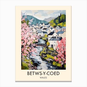 Betws Y Coed (Wales) Painting 4 Travel Poster Canvas Print
