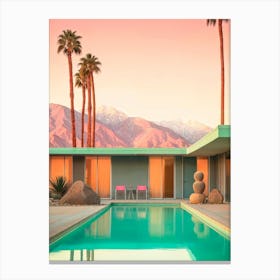 California Dreaming - Motel 66 Palm Springs Canvas Print