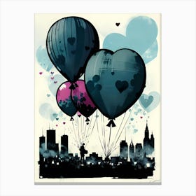 Valentine'S Day Balloons 1 Canvas Print