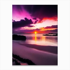 Sunset On The Beach 899 Canvas Print