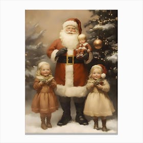 Santa Claus With Children 6 Canvas Print