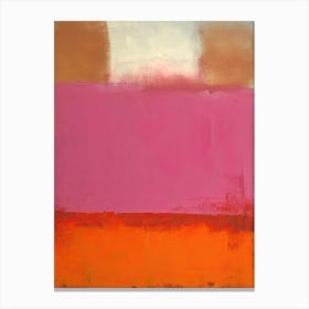Red Tones Abstract Rothko Quote 3 Canvas Print