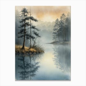 Misty Morning 1 Canvas Print