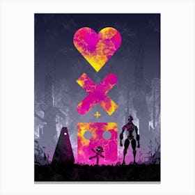 Love Death Robots silhouette Canvas Print