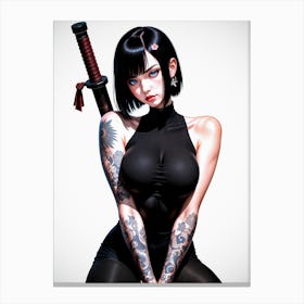 Buxom Silent Blade Canvas Print