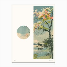 Ise Japan 2 Cut Out Travel Poster Canvas Print