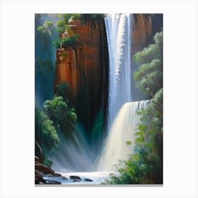 Fitzroy Falls, Australia Peaceful Oil Art  Canvas Print