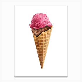 Ice Cream Cone Canvas Print