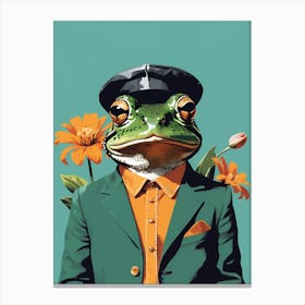 Frog In A Suit (24) Canvas Print