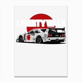 Ferrari F40 Liberty Walk Canvas Print