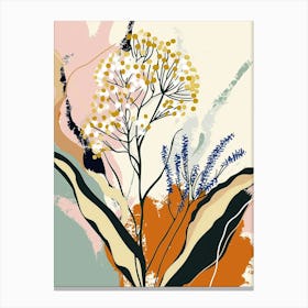 Colourful Flower Illustration Gypsophila 5 Canvas Print