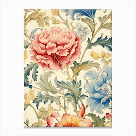 Wallpaper Floral Pattern 3 Canvas Print