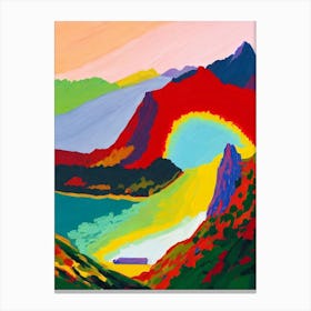 Torres Del Paine National Park Chile Abstract Colourful Canvas Print