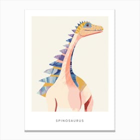 Nursery Dinosaur Art Spinosaurus 1 Poster Canvas Print