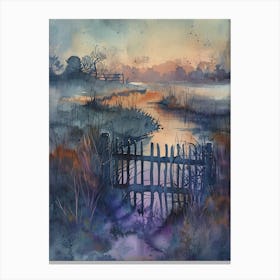 Sunrise Over The Marshes Canvas Print