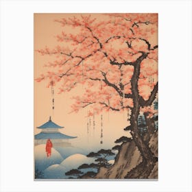 Koya San Japan Vintage Travel Art 2 Canvas Print