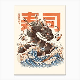 The Great Sushi Dragon Canvas Print