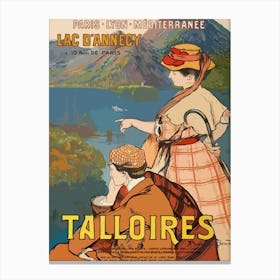 Talloires, Lake Annecy, France Canvas Print