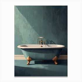 Blue Bathroom - Bathroom Stock Videos & Royalty-Free Footage Canvas Print