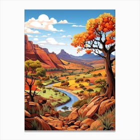 Pilanesberg National Park Cartoon 1 Canvas Print