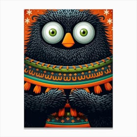 Owl Illustration Canvas Print