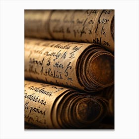 Old Manuscripts 5 Canvas Print