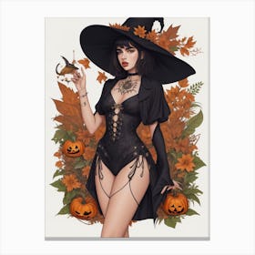 Dreamshaper V7 Dua Lipa Halloween Autumn Iconpack Of A Charmin 2 Canvas Print