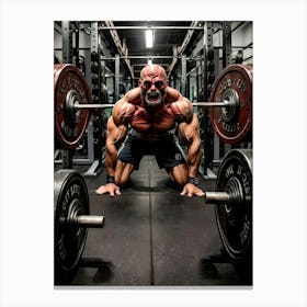 Man In A Gym Canvas Print