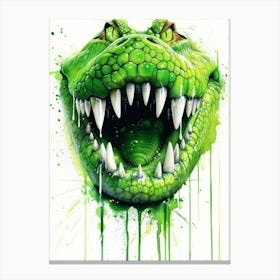 Alligator Head 9 Canvas Print