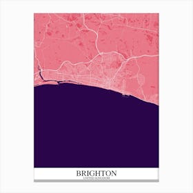 Brighton Pink Purple Canvas Print