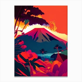 Hawaii Volcanoes National Park United States Of America Pop Matisse Canvas Print