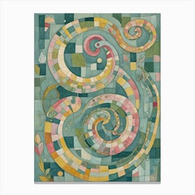 Abstract Snakes Canvas Print