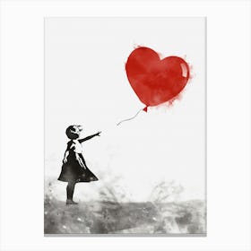 Heart Balloon Canvas Print