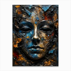 Abstract Of A Woman's Face~Escape Clause ~Reimagined Canvas Print