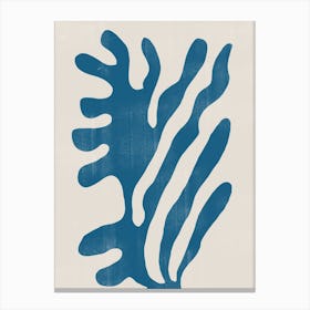 Blue Coral, Ocean Life Canvas Print