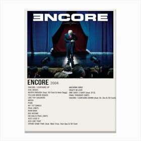 Encore 2004 Poster 1 Canvas Print