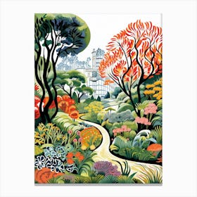 Chanticleer Garden Usa Modern Illustration 2  Canvas Print