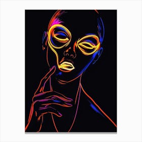 Neon Art 3 Canvas Print