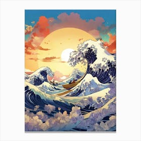 Great Wave Off Kanagawa 4 Canvas Print