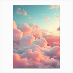 Pink Clouds In The Sky 3 Canvas Print