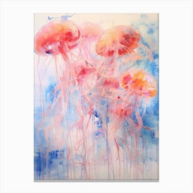 Jellyfish Abstract Expressionism 4 Canvas Print