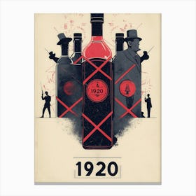 Aihrgdesign A Vintage Poster Symbolizing The Beginning Of Pro 13ae1d4f Bb83 4921 A023 A68f0bfcc972 0 Canvas Print