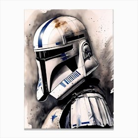 Captain Rex Star Wars Painting (13) Canvas Print