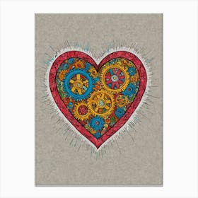 Heart Of Gears 2 Canvas Print