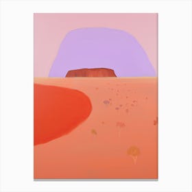 Simpson Desert   Australia, Contemporary Abstract Illustration 1 Canvas Print